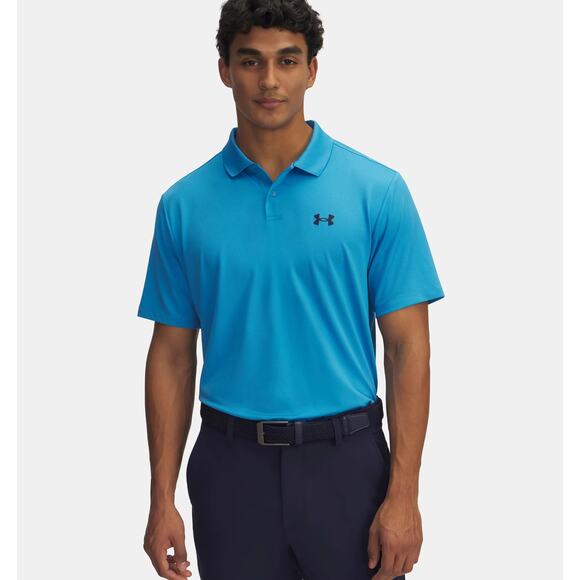 NWT Under Armour Men's UA Matchplay Polo in Ether Blue size 2XL - Picture 1 of 6